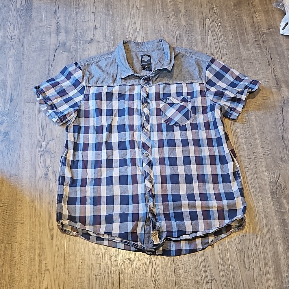 Harley Davidson Men's XL Button down